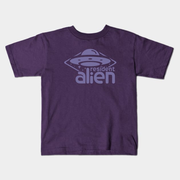 Resident Alien UFO 2 Kids T-Shirt by Vault Emporium